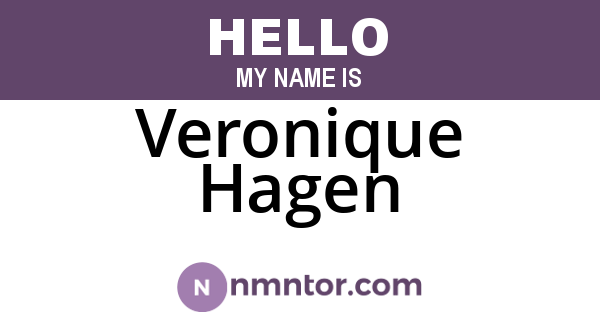 Veronique Hagen