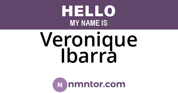 Veronique Ibarra
