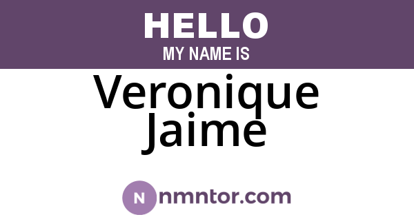Veronique Jaime