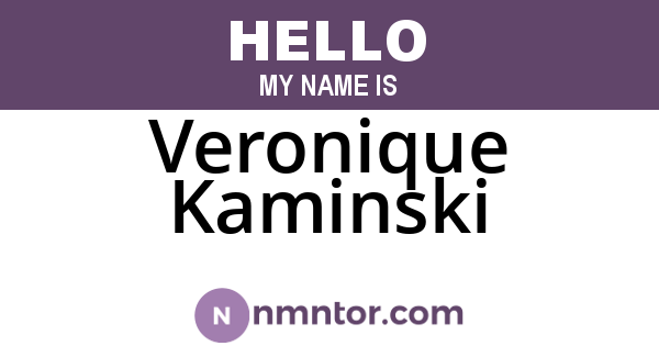 Veronique Kaminski