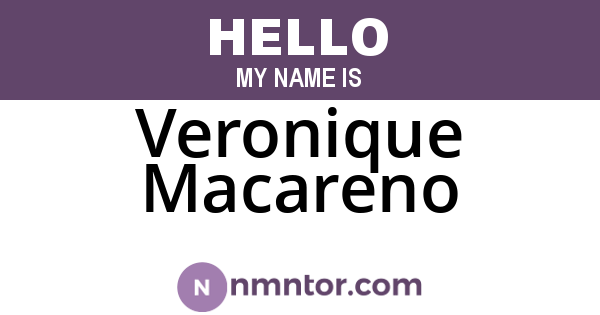 Veronique Macareno