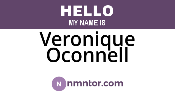 Veronique Oconnell
