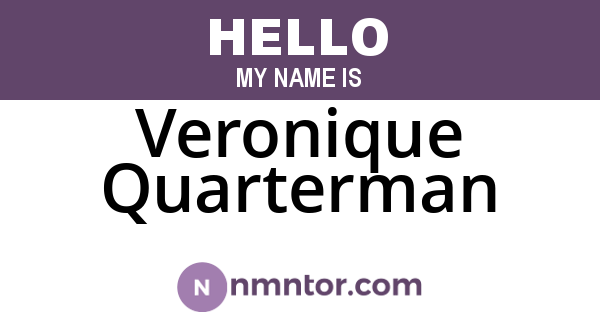 Veronique Quarterman