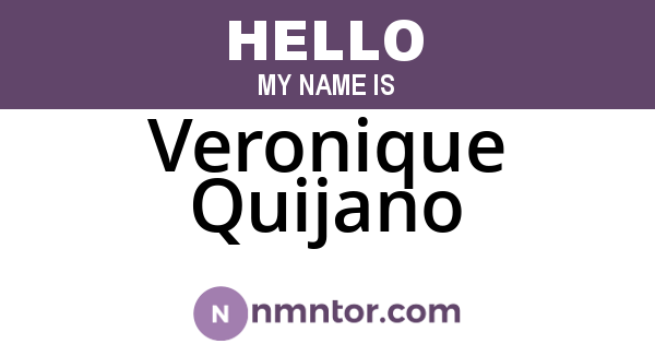 Veronique Quijano