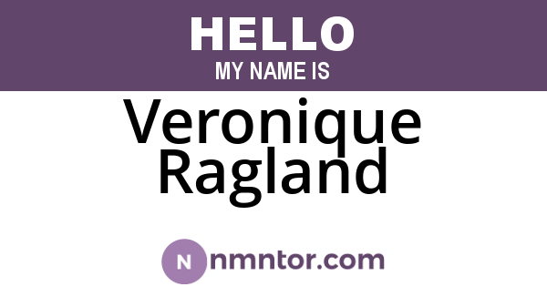 Veronique Ragland