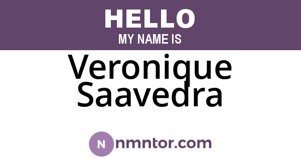 Veronique Saavedra