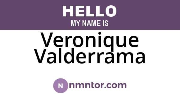 Veronique Valderrama
