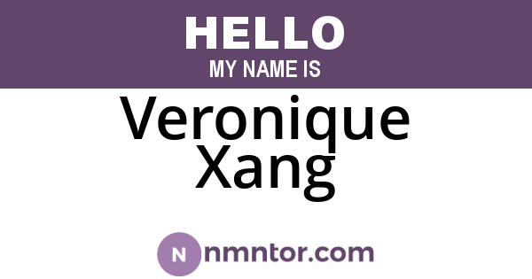 Veronique Xang