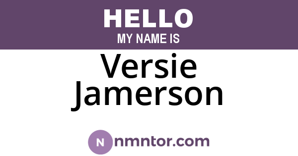 Versie Jamerson