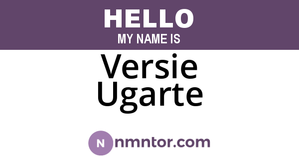Versie Ugarte
