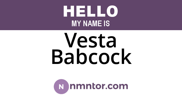 Vesta Babcock