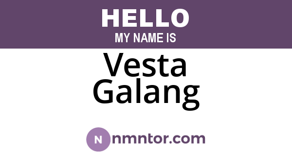Vesta Galang