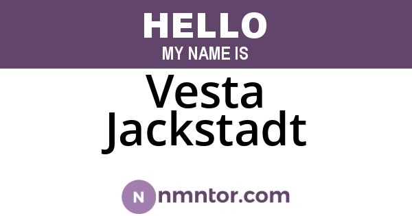 Vesta Jackstadt