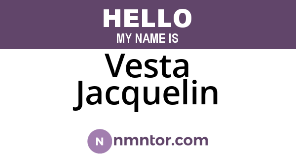Vesta Jacquelin