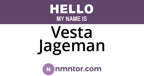 Vesta Jageman