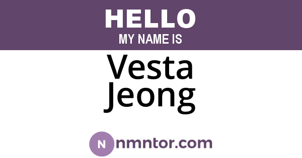 Vesta Jeong