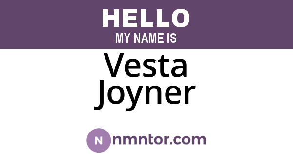 Vesta Joyner