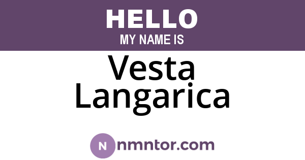 Vesta Langarica