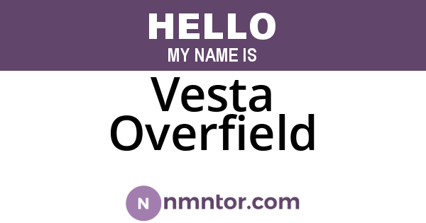 Vesta Overfield