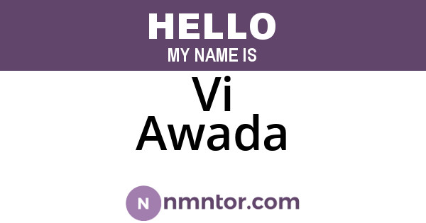 Vi Awada