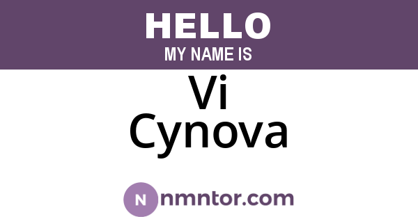 Vi Cynova