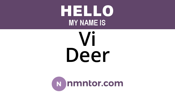Vi Deer