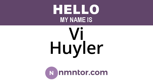 Vi Huyler