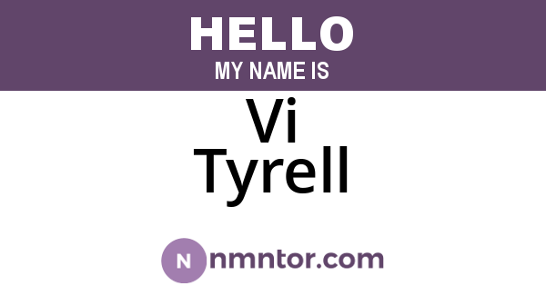 Vi Tyrell