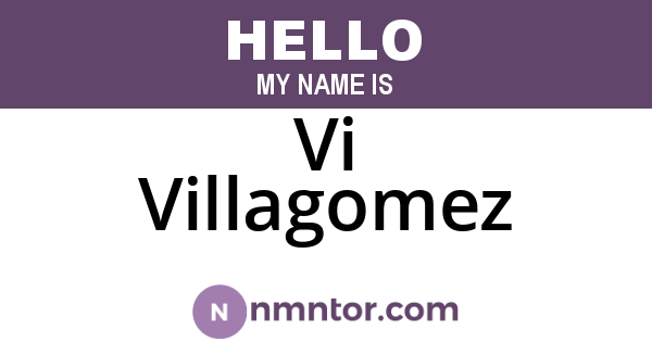 Vi Villagomez