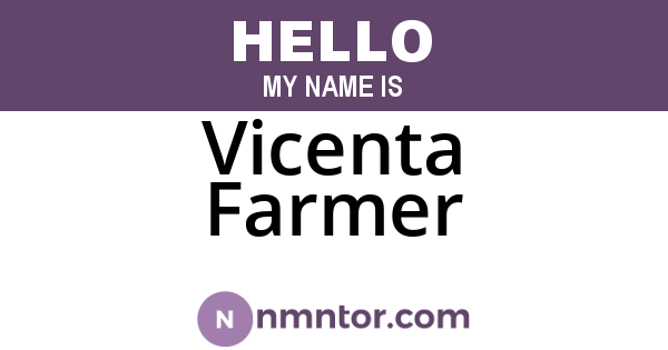 Vicenta Farmer