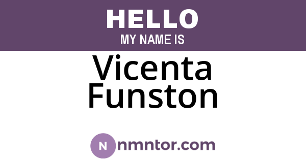 Vicenta Funston