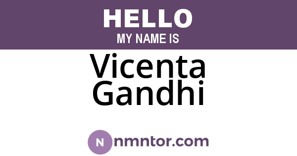 Vicenta Gandhi