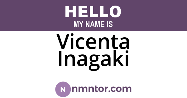 Vicenta Inagaki