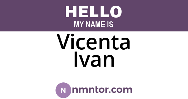 Vicenta Ivan