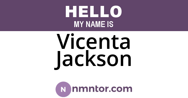 Vicenta Jackson