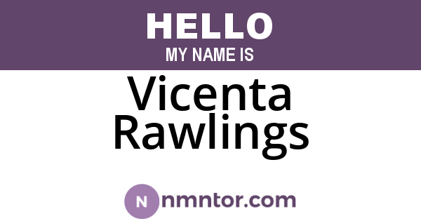 Vicenta Rawlings