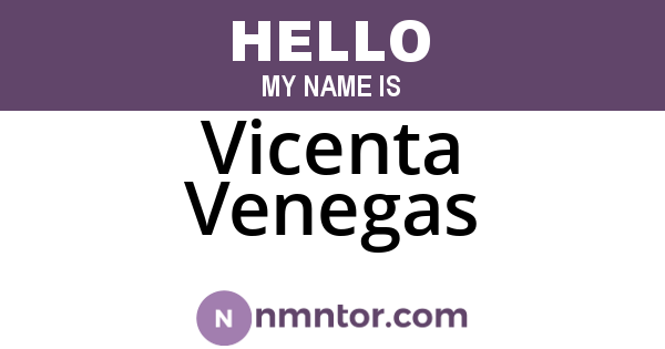 Vicenta Venegas