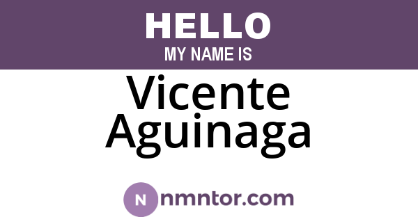 Vicente Aguinaga