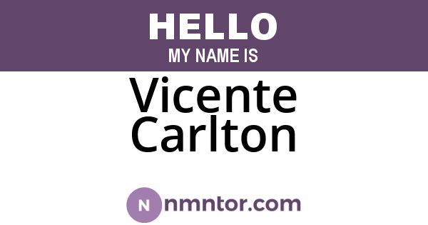Vicente Carlton