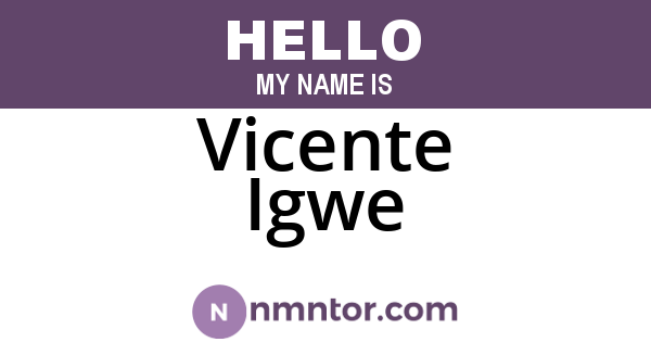 Vicente Igwe