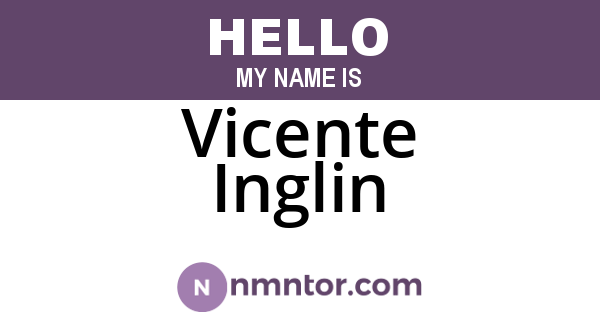 Vicente Inglin