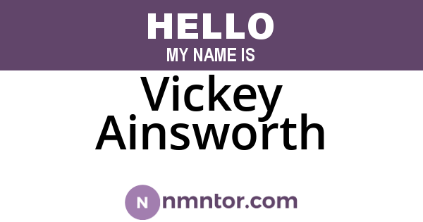 Vickey Ainsworth