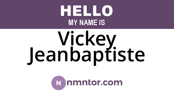 Vickey Jeanbaptiste