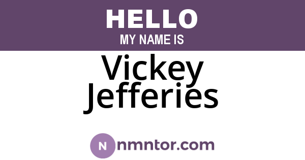 Vickey Jefferies