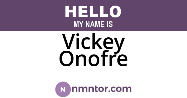 Vickey Onofre