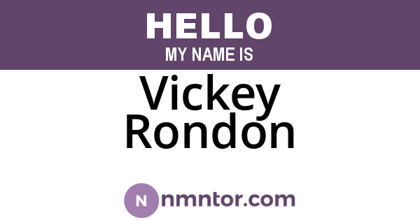 Vickey Rondon
