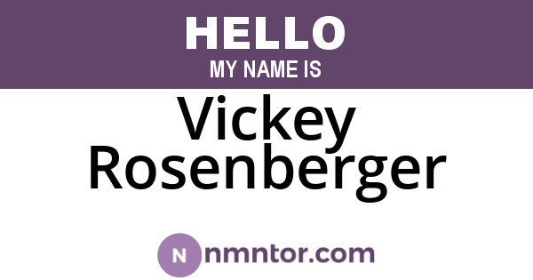 Vickey Rosenberger