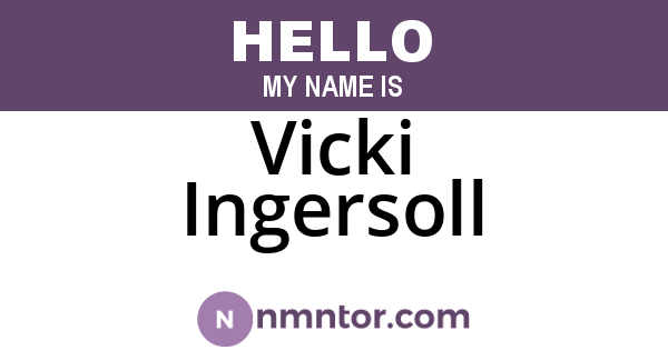 Vicki Ingersoll