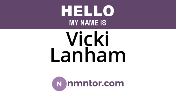 Vicki Lanham