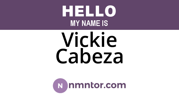Vickie Cabeza